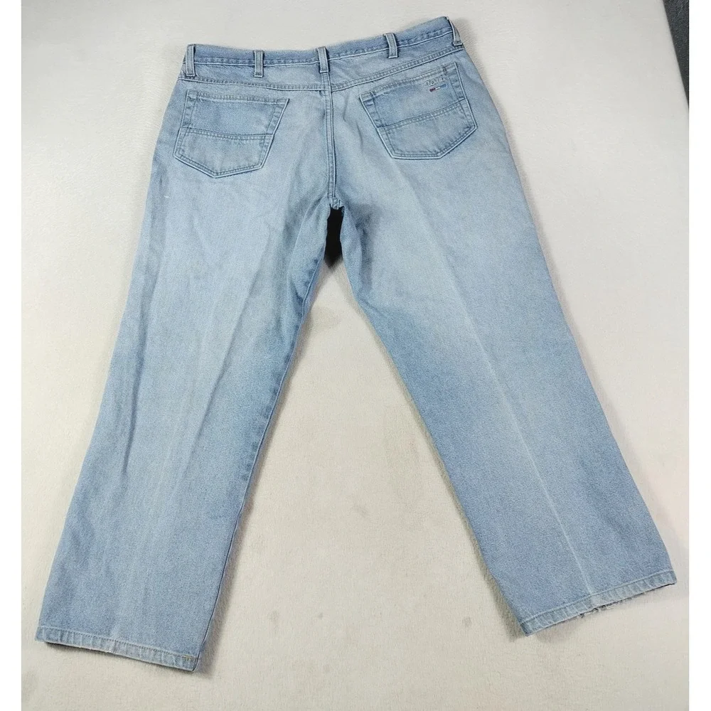 Vintage Walls Jeans Mens 40 Blue Relaxed‎ Fit Straight Denim Distressed Workwear